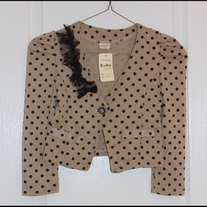 Girls polkadot blazer